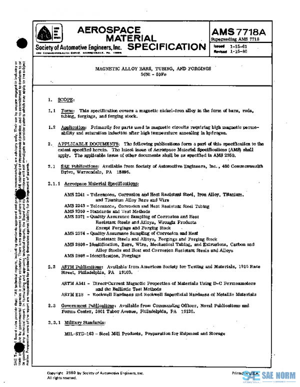 SAE AMS7718A PDF