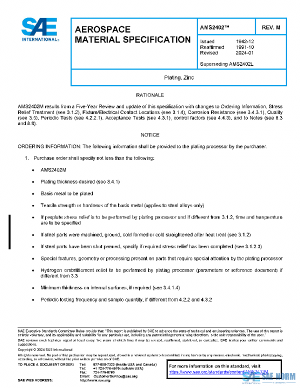 SAE AMS2402M PDF SAE AMS2402M PDF