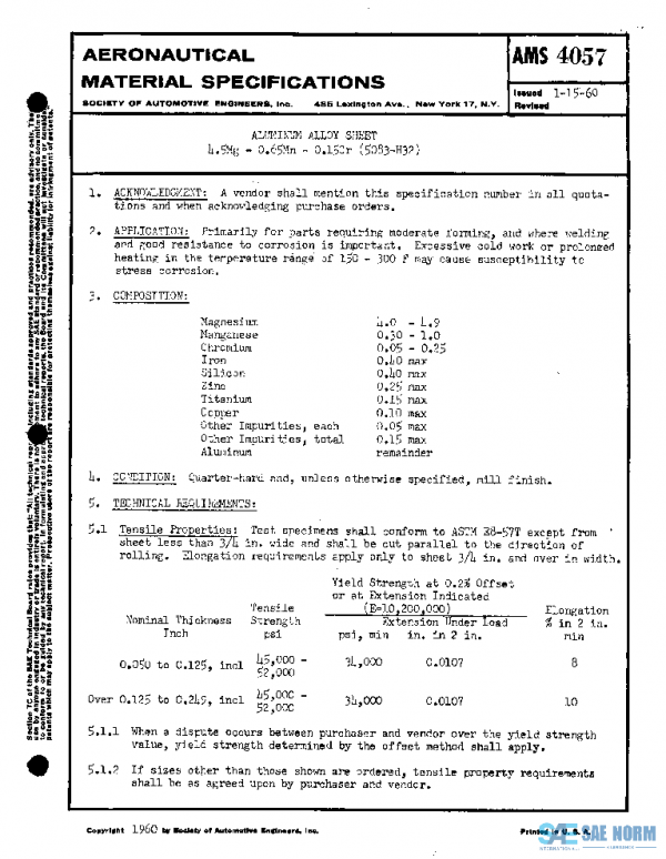 SAE AMS4057 PDF