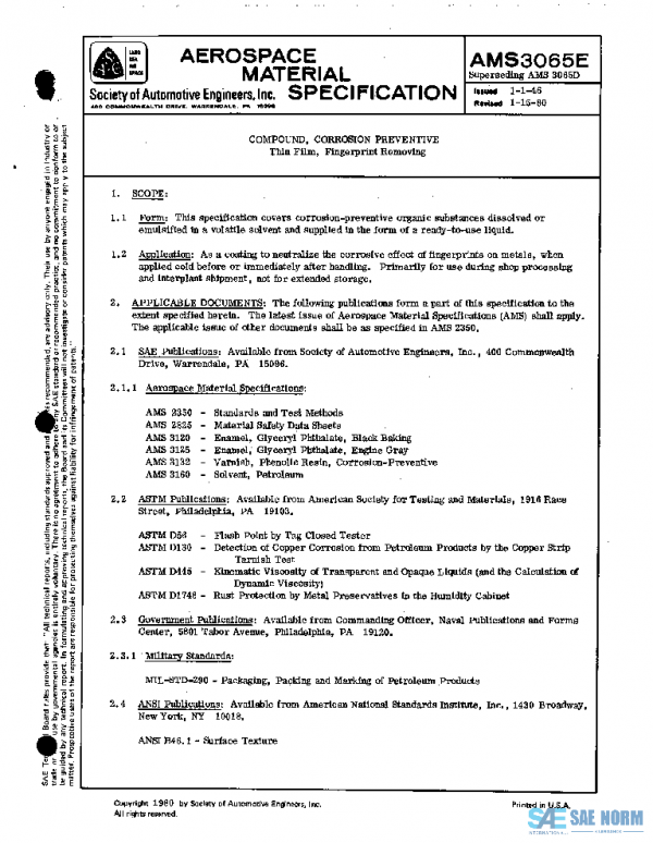 SAE AMS3065E PDF