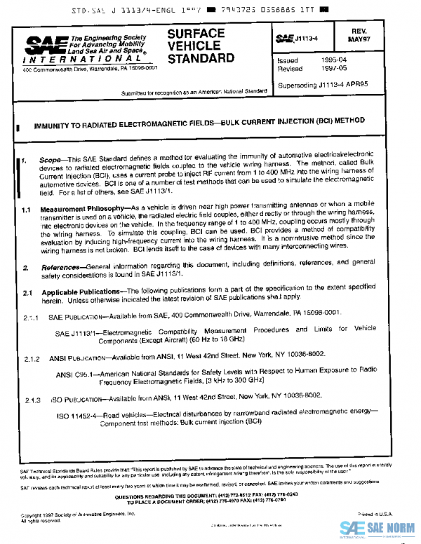 SAE J1113/4_199705 PDF