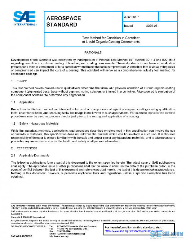 SAE AS7378 PDF