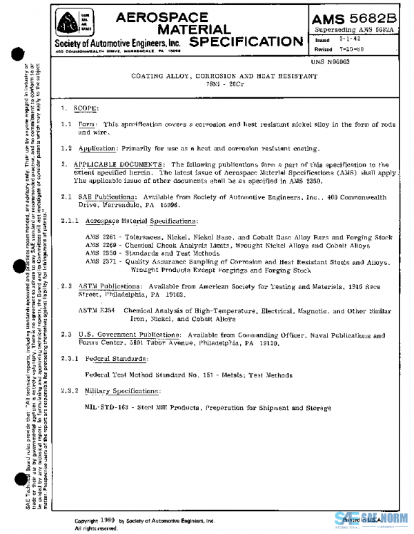 SAE AMS5682B PDF SAE AMS5682B PDF