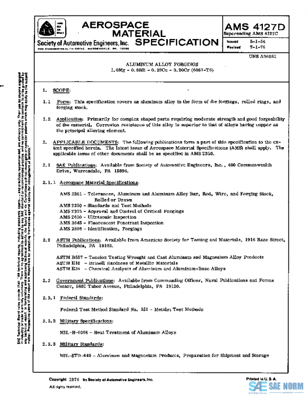 SAE AMS4127D PDF