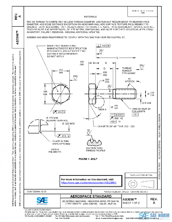 SAE AS3098A PDF SAE AS3098A PDF