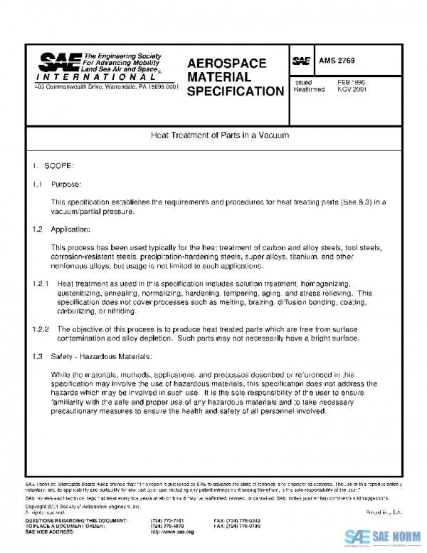 SAE AMS2769 PDF
