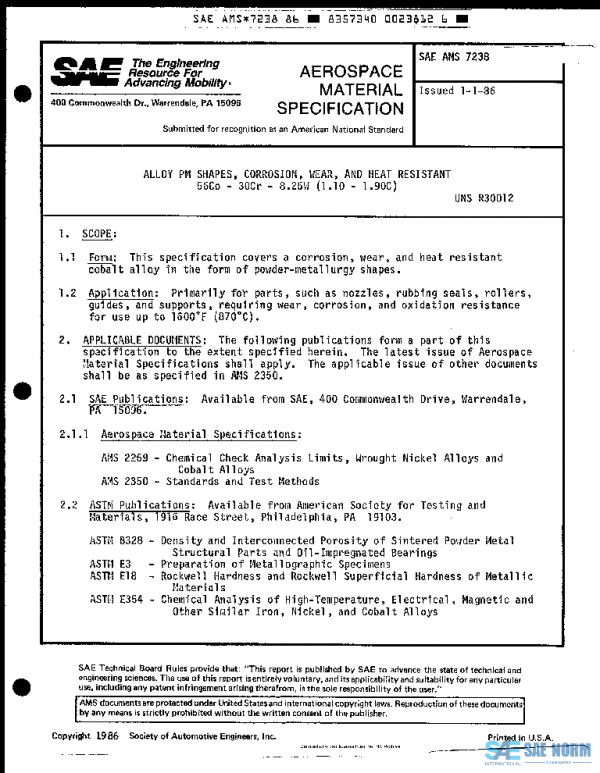 SAE AMS7238 PDF