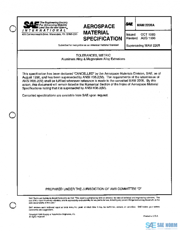 SAE MAM2205A PDF