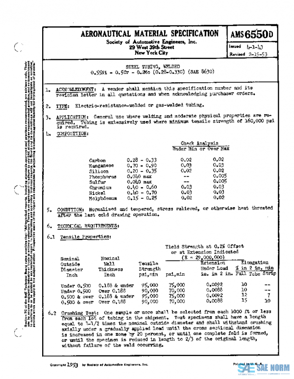 SAE AMS6550D PDF SAE AMS6550D PDF