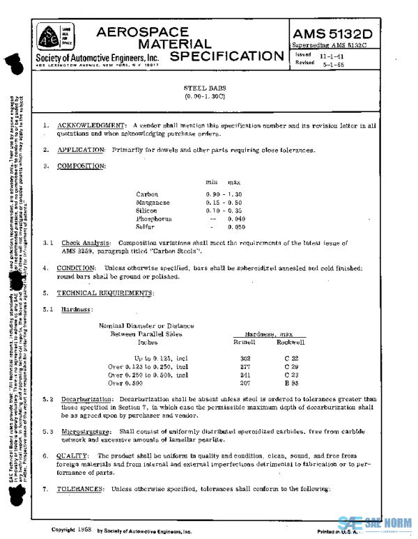 SAE AMS5132D PDF