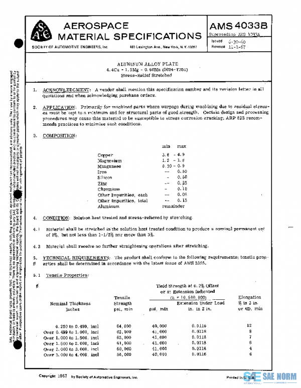 SAE AMS4033B PDF
