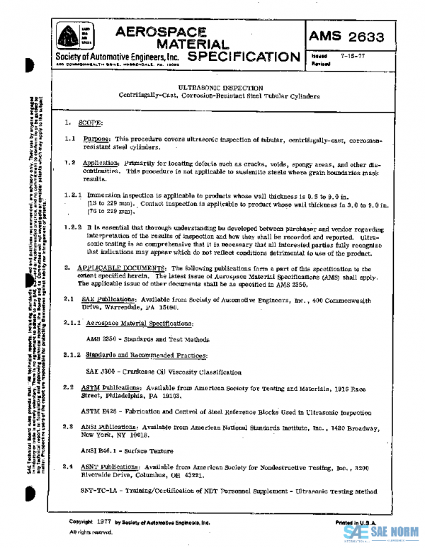 SAE AMS2633 PDF