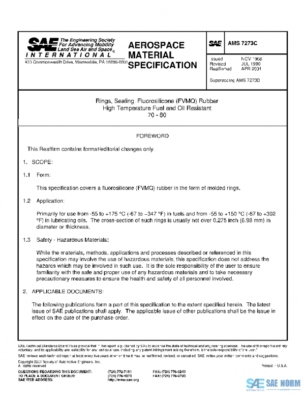SAE AMS7273C PDF