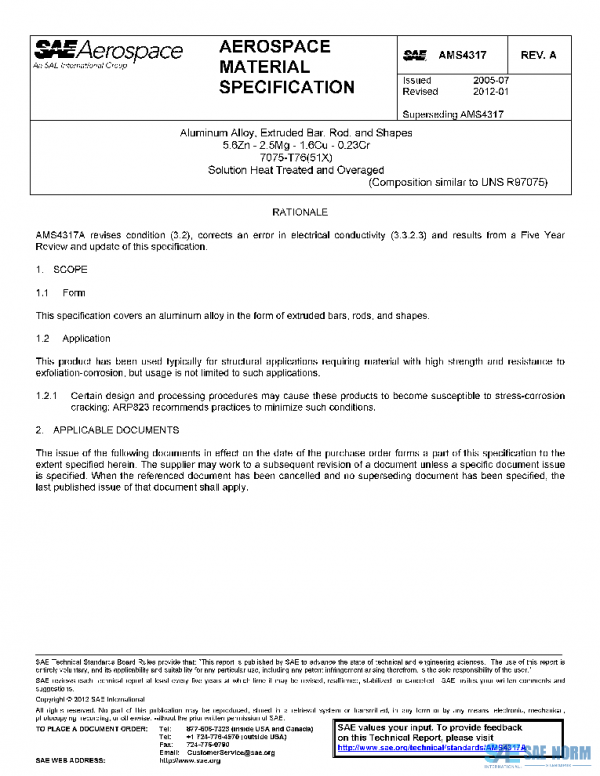 SAE AMS4317A PDF SAE AMS4317A PDF
