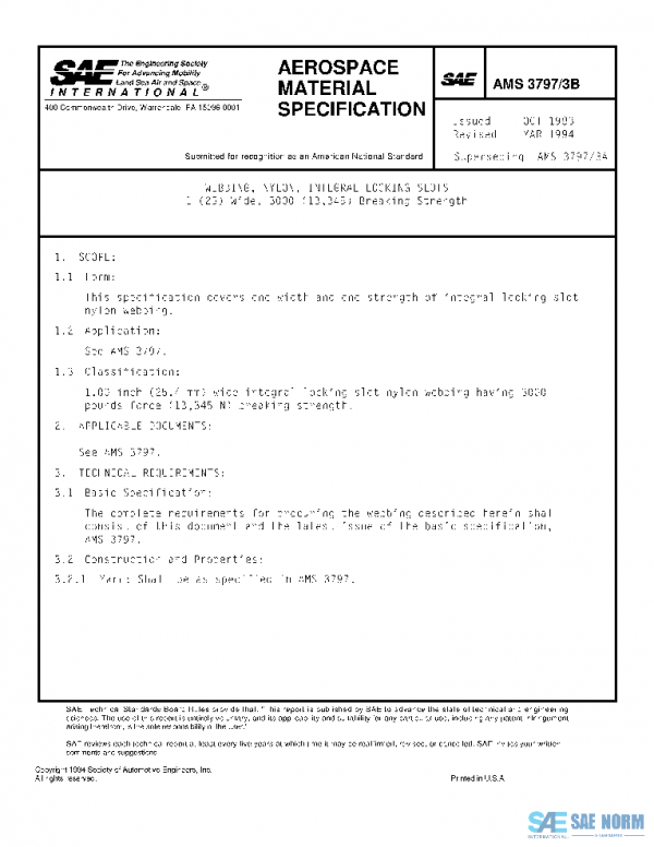 SAE AMS3797/3B PDF