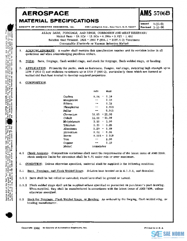 SAE AMS5706B PDF