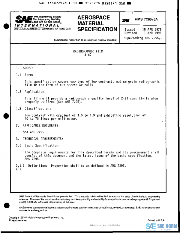 SAE AMS7295 PDF