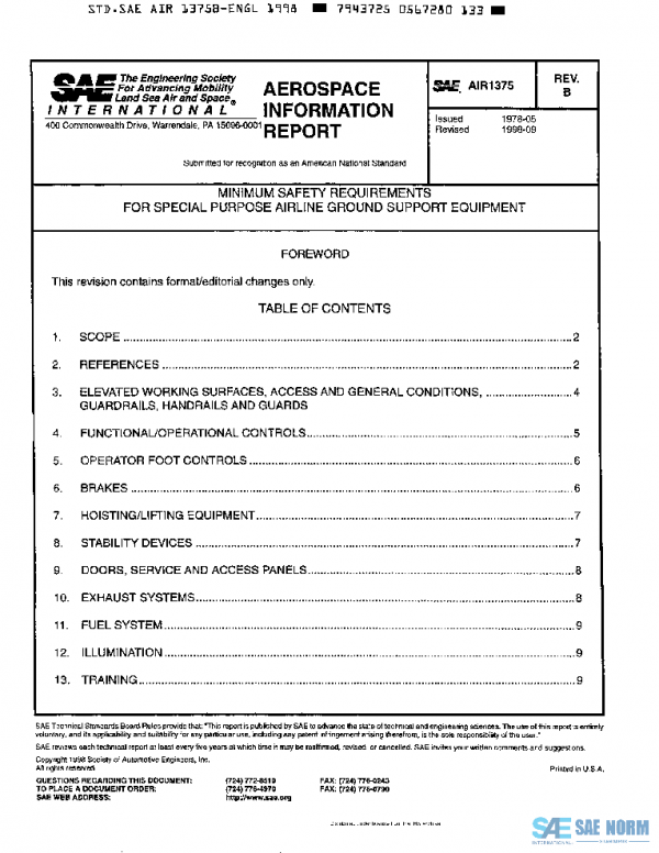 SAE AIR1375B PDF