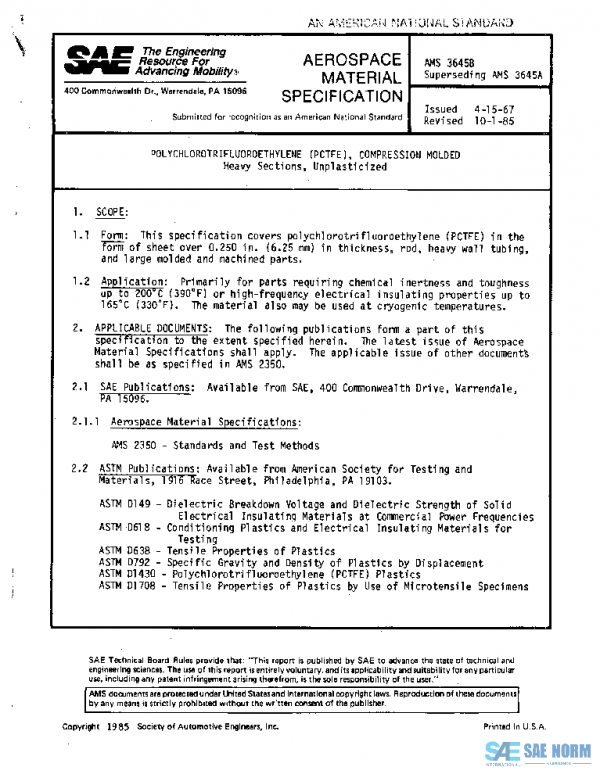 SAE AMS3645B PDF SAE AMS3645B PDF