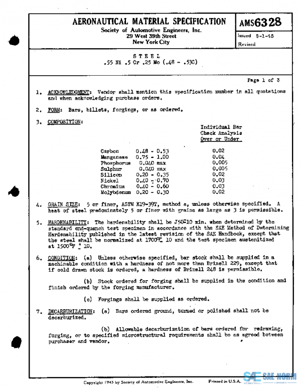 SAE AMS6328 PDF SAE AMS6328 PDF
