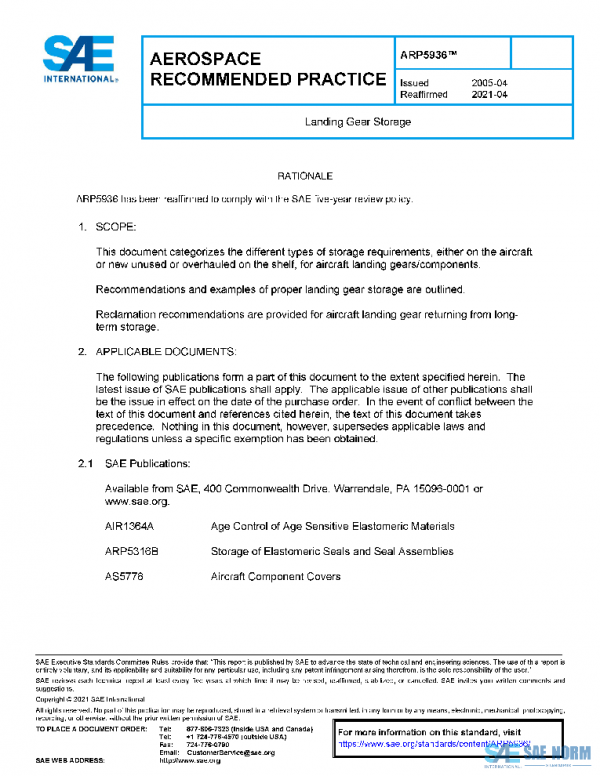 SAE ARP5936 PDF SAE ARP5936 PDF