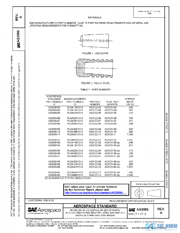 SAE AS3589A PDF SAE AS3589A PDF