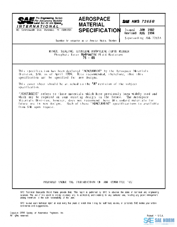 SAE AMS7265B PDF SAE AMS7265B PDF