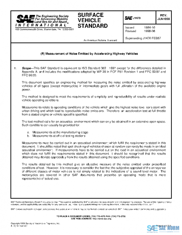 SAE J1470_199806 PDF