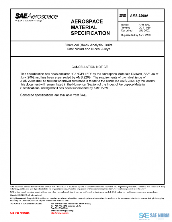 SAE AMS2268A PDF SAE AMS2268A PDF