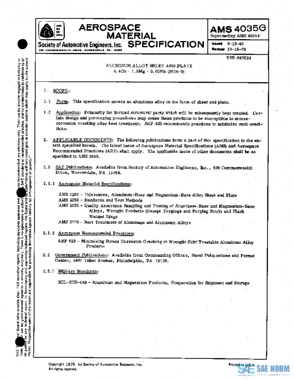 SAE AMS4035G PDF