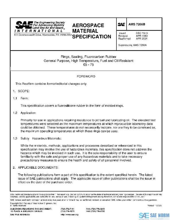 SAE AMS7266B PDF SAE AMS7266B PDF