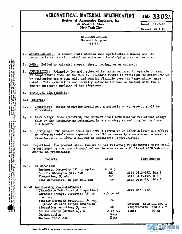 SAE AMS3303A PDF