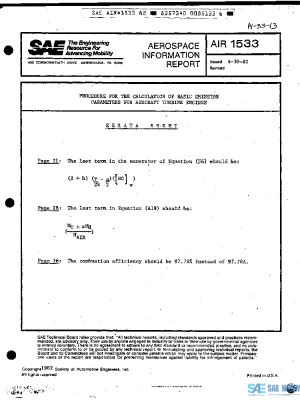 SAE AIR1533 PDF