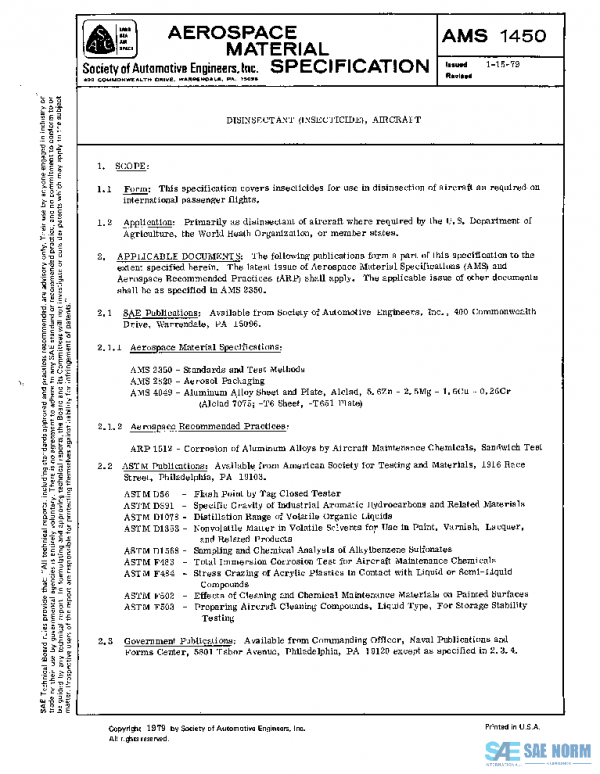 SAE AMS1450 PDF