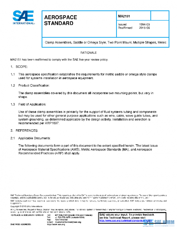 SAE MA2151 PDF SAE MA2151 PDF