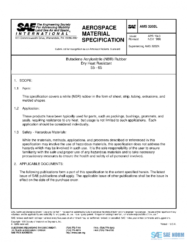SAE AMS3202L PDF SAE AMS3202L PDF