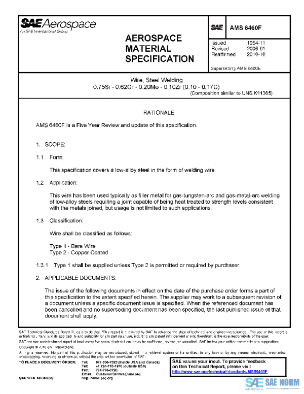 SAE AMS6460F PDF
