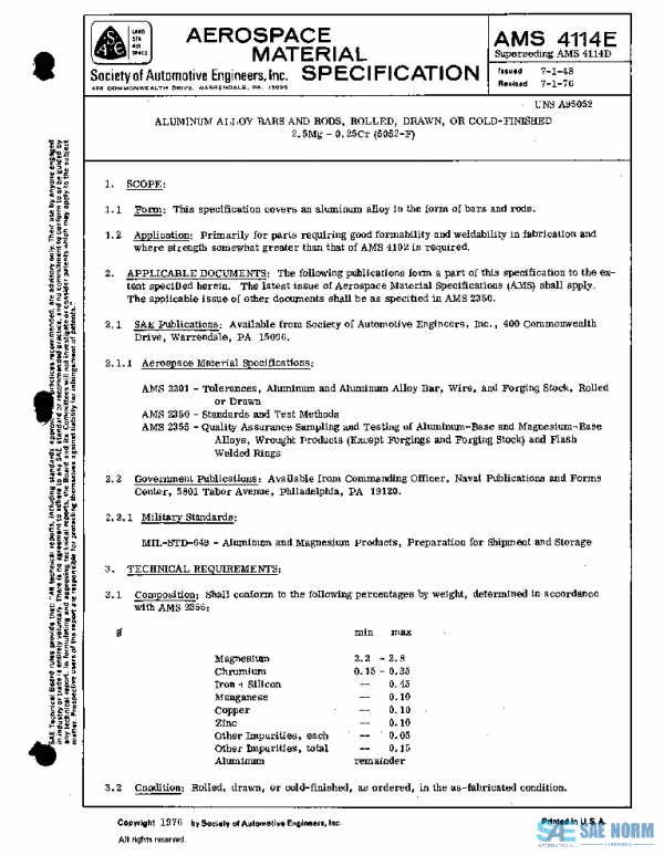 SAE AMS4114E PDF