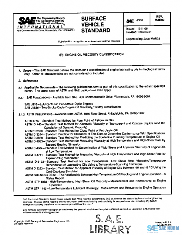 SAE J300_199303 PDF SAE J300_199303 PDF
