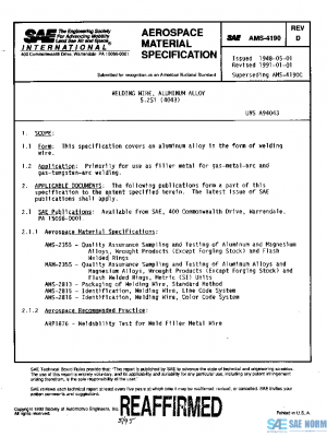 SAE AMS4190D PDF