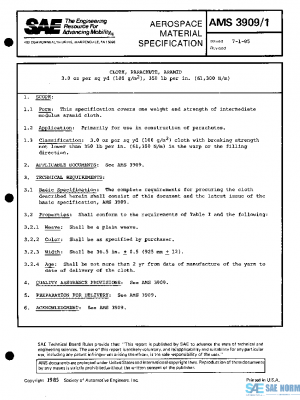 SAE AMS3909/1 PDF