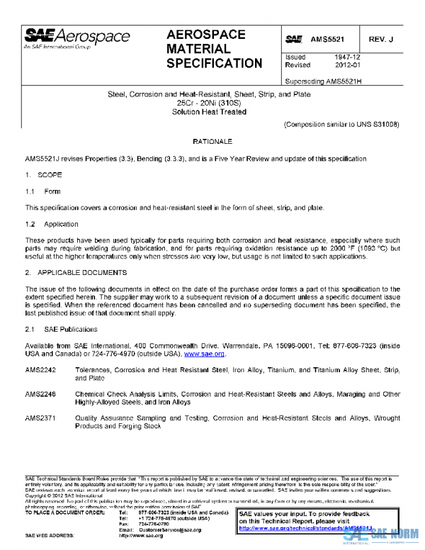 SAE AMS5521J PDF