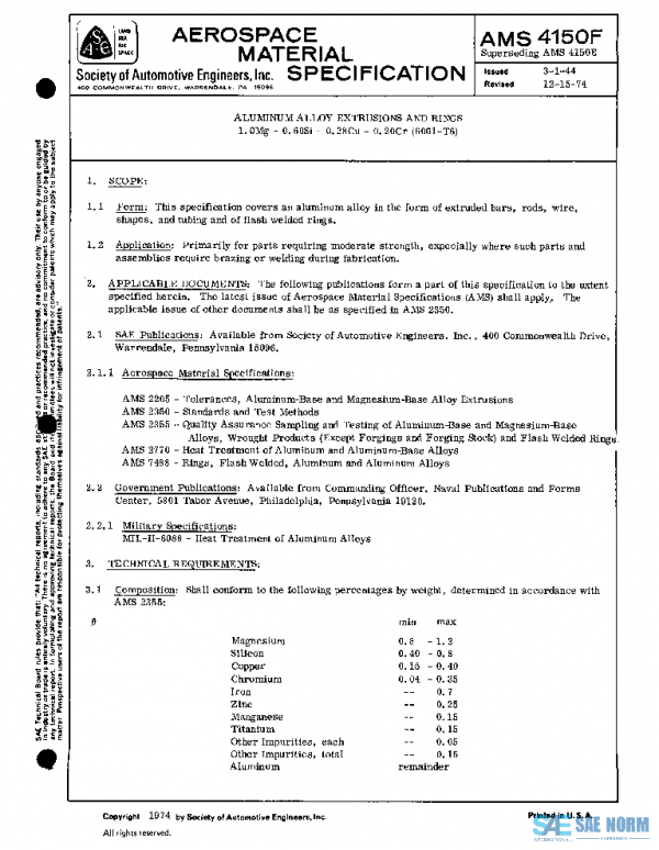 SAE AMS4150F PDF