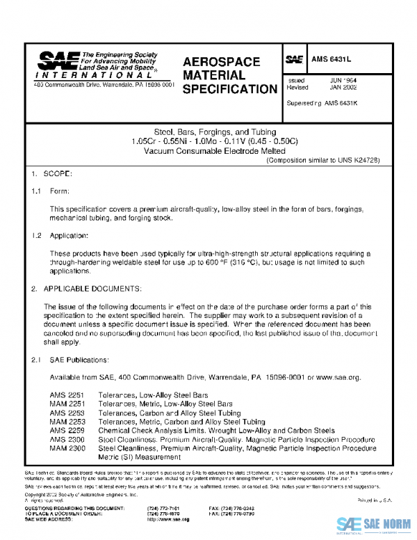 SAE AMS6431L PDF