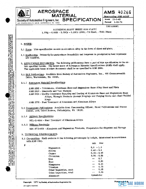 SAE AMS4026G PDF