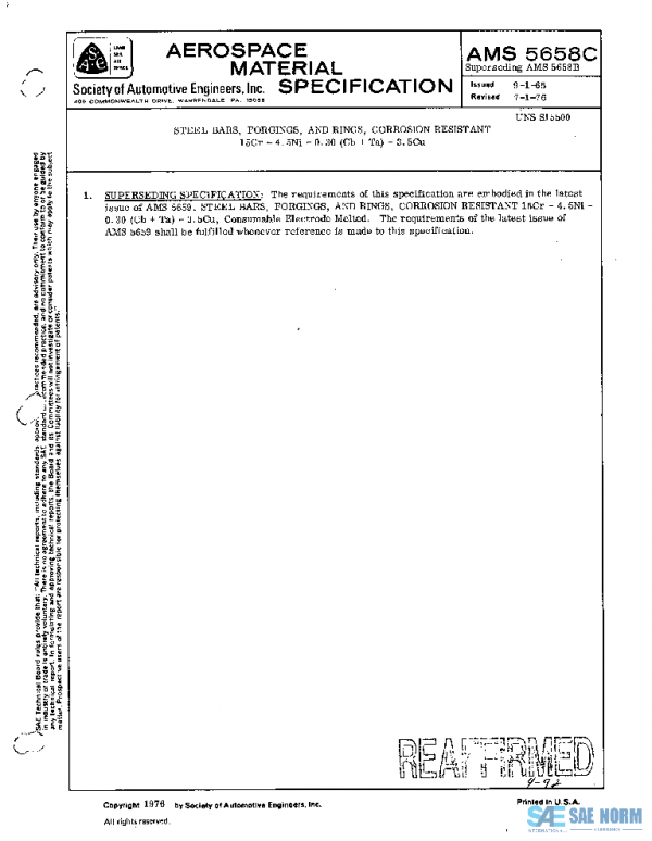 SAE AMS5658C PDF