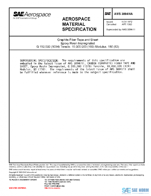 SAE AMS3894/4A PDF SAE AMS3894/4A PDF