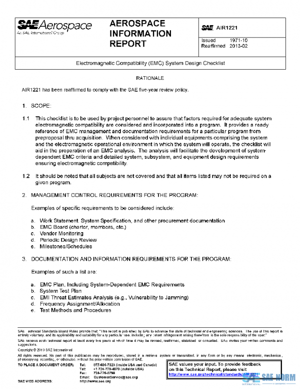 SAE AIR1221 PDF