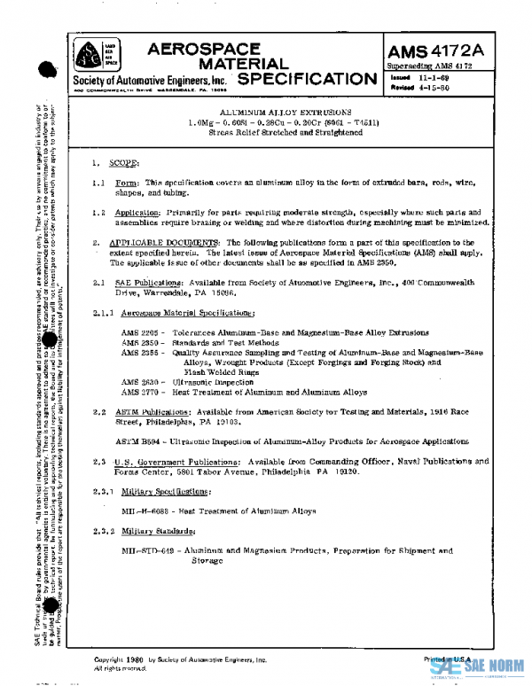 SAE AMS4172A PDF SAE AMS4172A PDF
