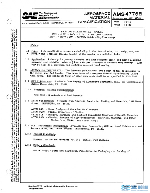 SAE AMS4776B PDF